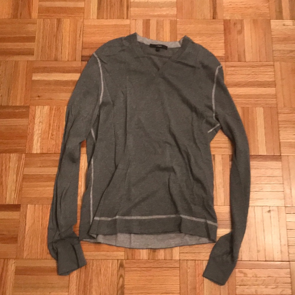 Zegna long sleeve grey shirt